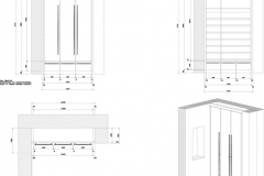Beispiel CAD-Planung Layout Schuhschrank
